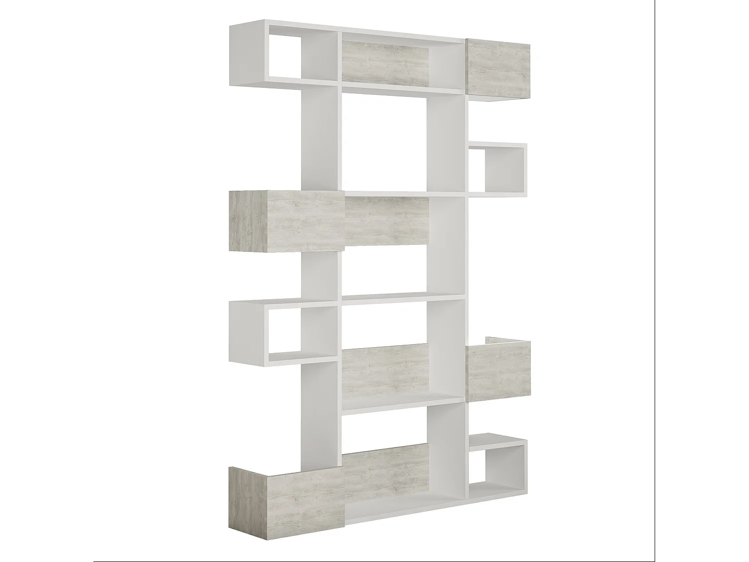 Bibliothèque en bois "Niho" 120 x 27 x 171 cm - Blanc