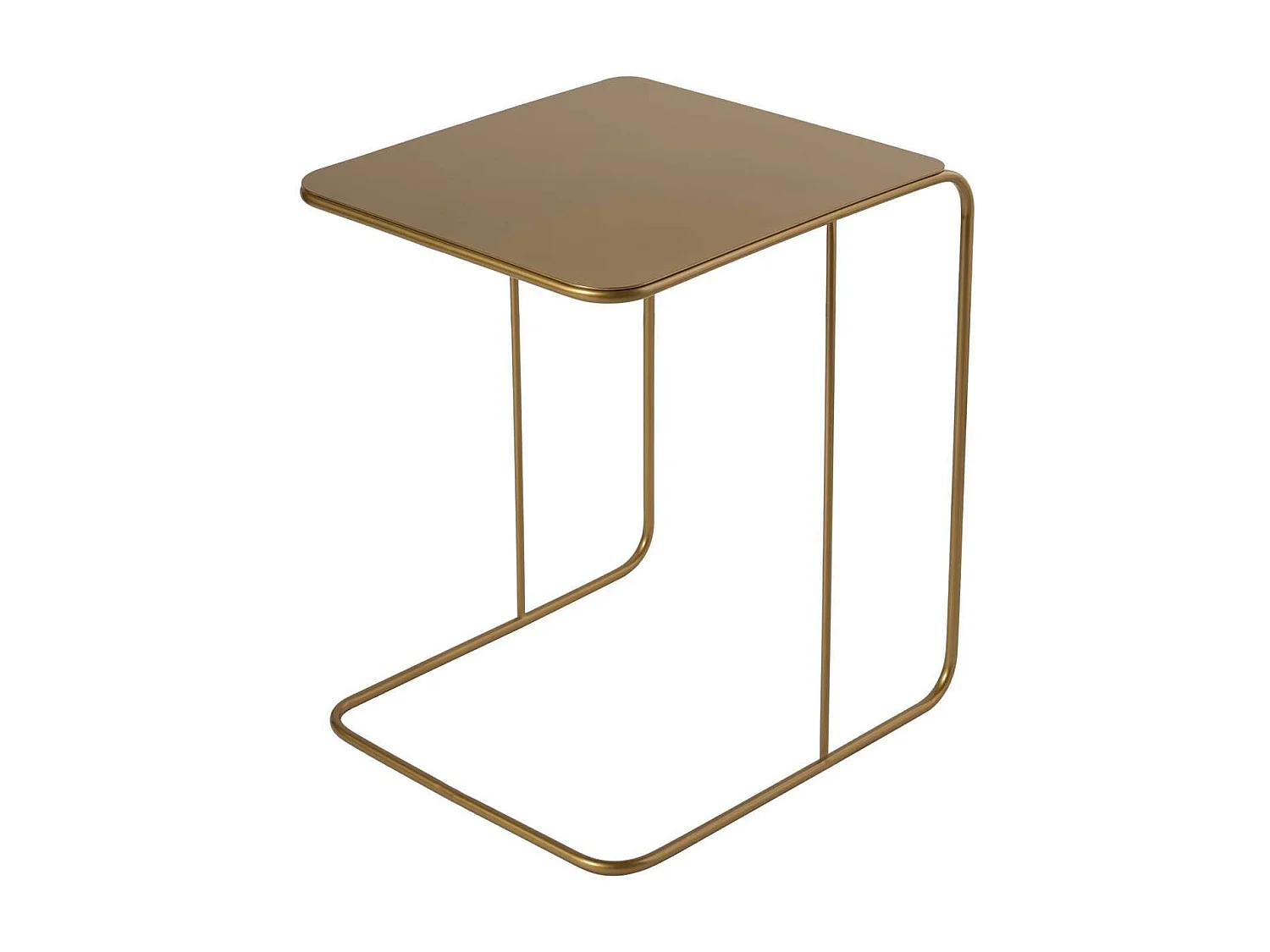 Modern Glamour Metall Sidobord "Poet" 47 x 46 x 57 cm - Guld Finish