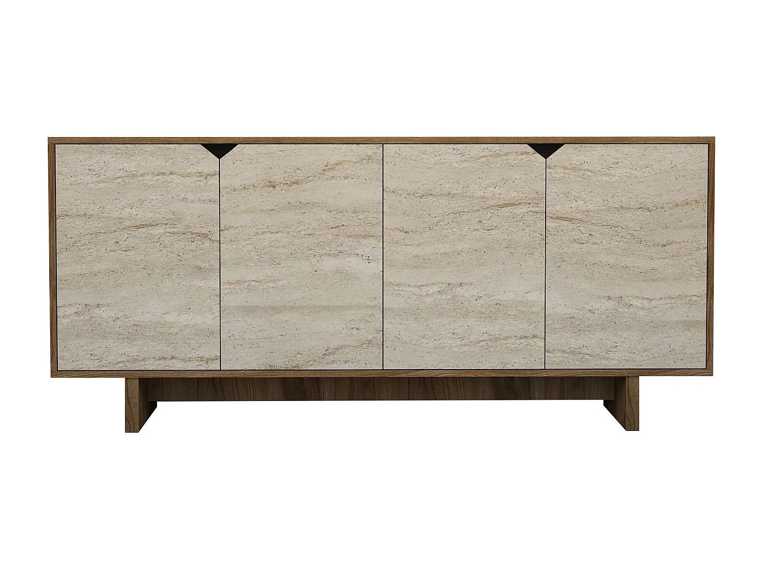 Buffet en bois "Istemi" - 180 x 40 x 81 cm - Travertin
