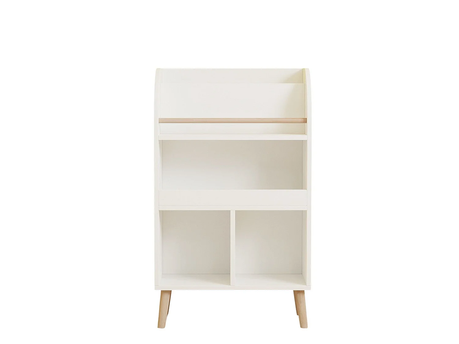 Bibliothèque en bois "Minola" - 60 x 30 x 102 cm - Blanc