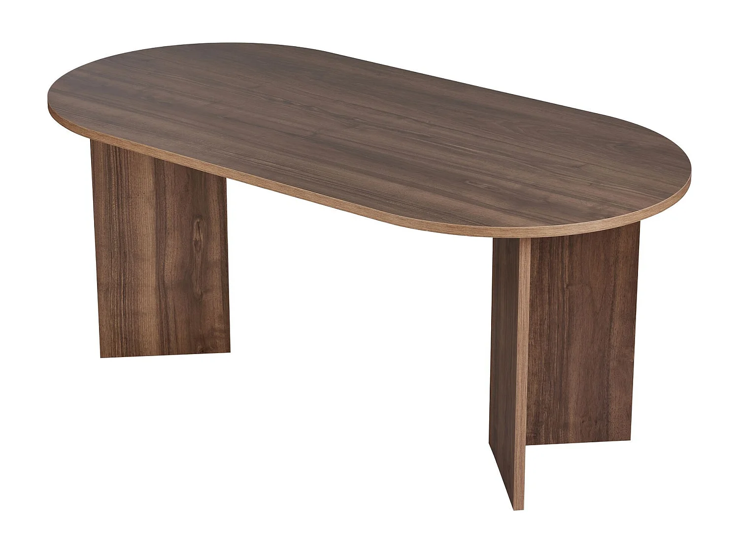 Modernt Skandinaviskt Matbord "Sablin" 180x90x75 cm - Valnötsträ, Elegant Design, Perfekt för Moderna Utrymmen