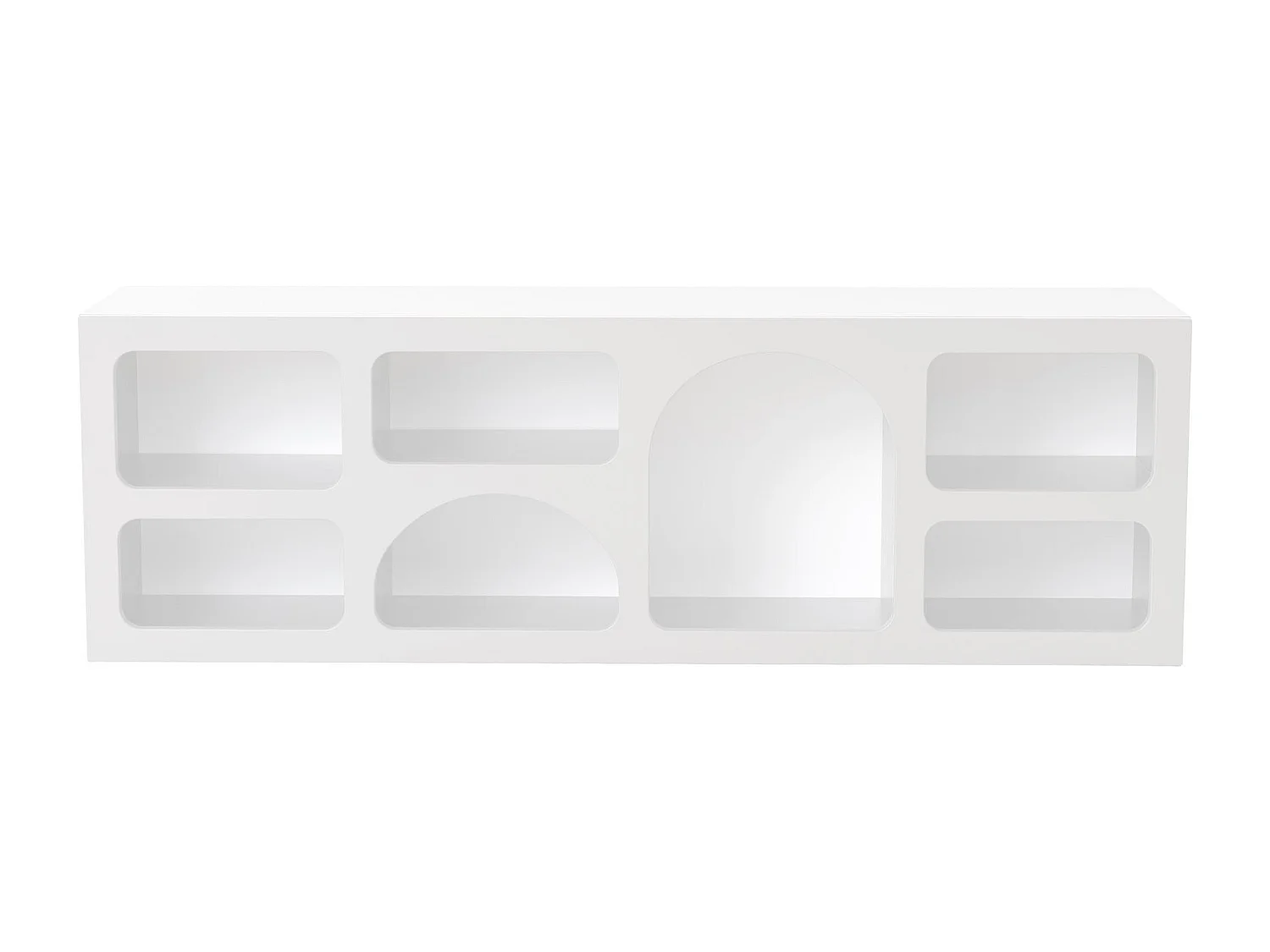 Credenza in legno "Ferlis" - 160 x 40 x 51 cm - Bianco