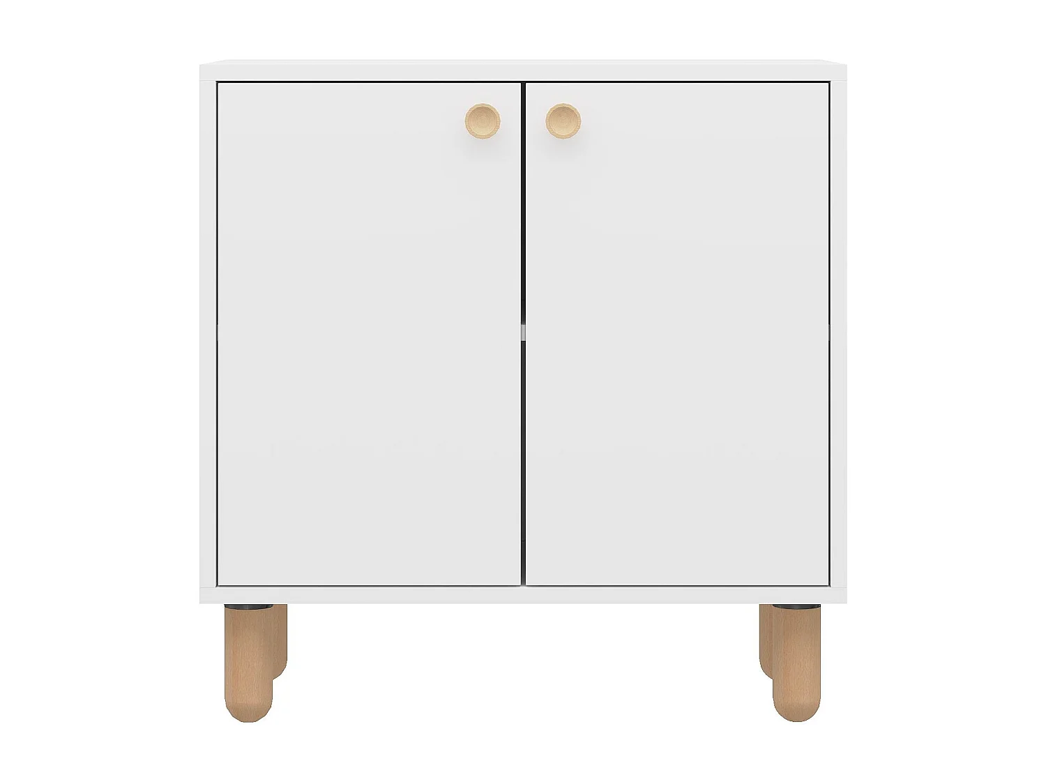 Buffet en bois "Lina" - 72 x 36 x 73 cm - Blanc