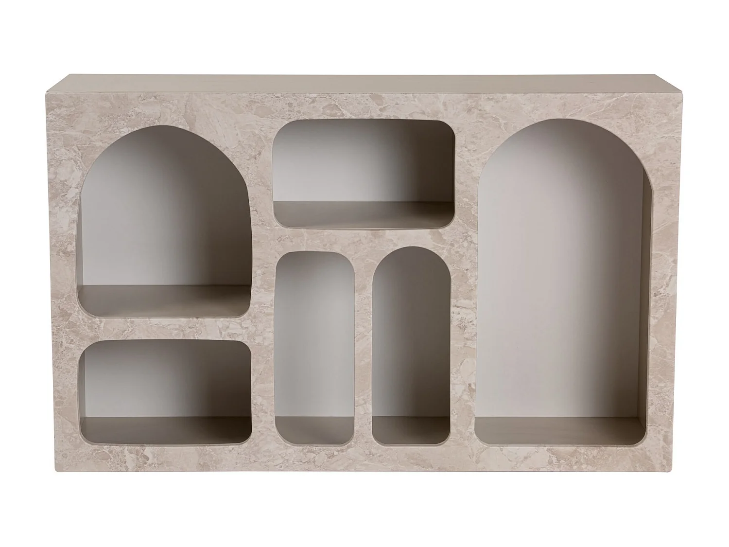 Buffet en bois "Liva" - 120 x 37 x 74 cm - Travertin