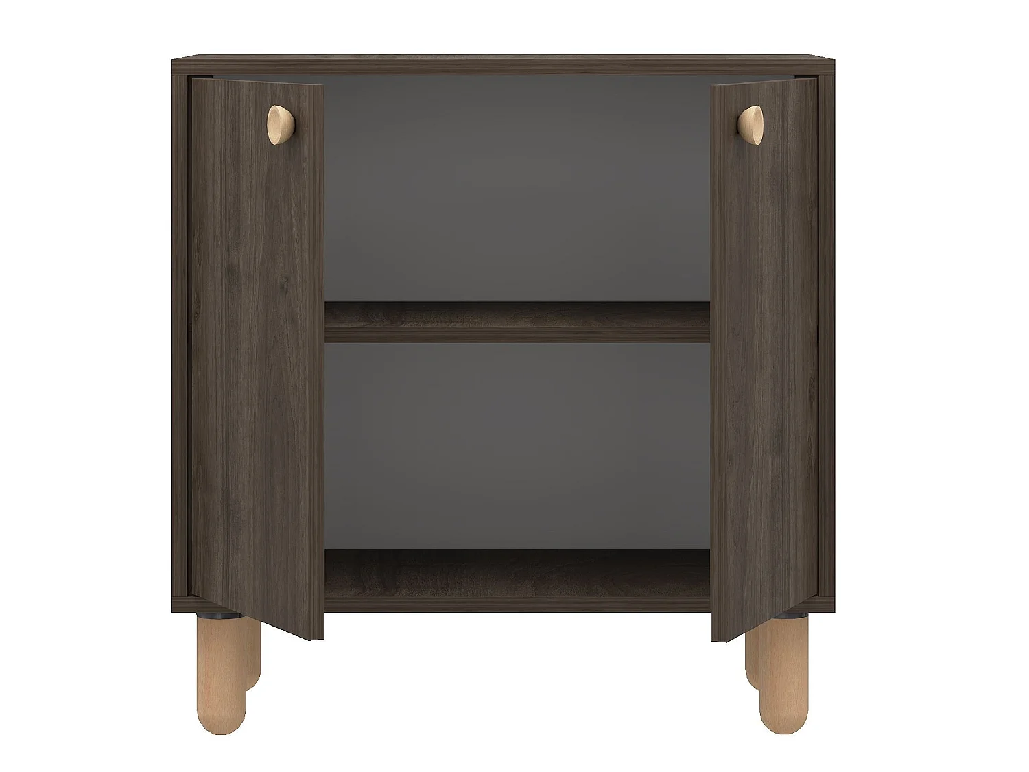 Buffet en bois "Lina" - 72 x 36 x 73 cm - Marron