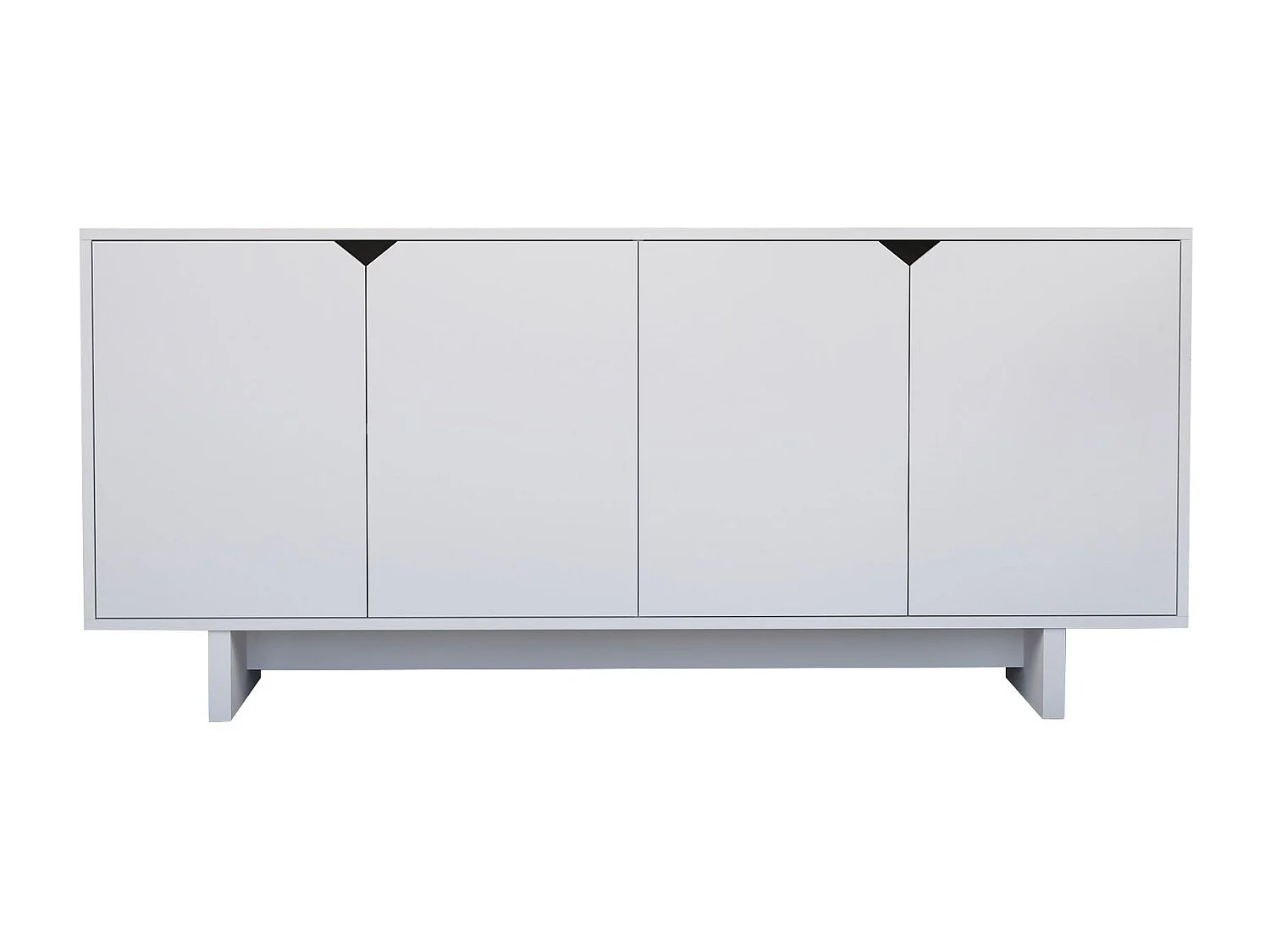 "Doruk" Holzbuffet - Weiß - 180 x 40 x 81 cm - Modernes & Elegantes Design