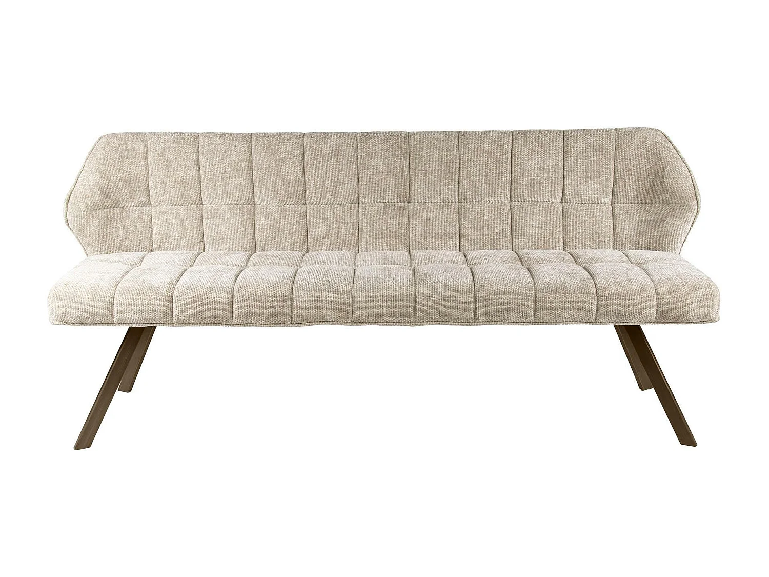 Banc de table sable pieds bronze 180 cm MELBOURNE