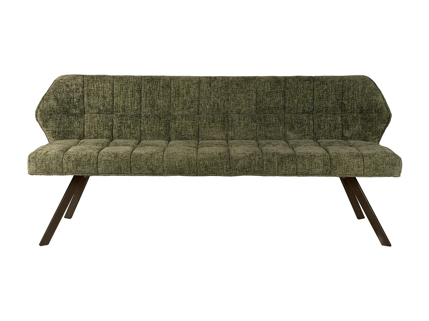 Banc de table vert pieds bronze 180 cm MELBOURNE