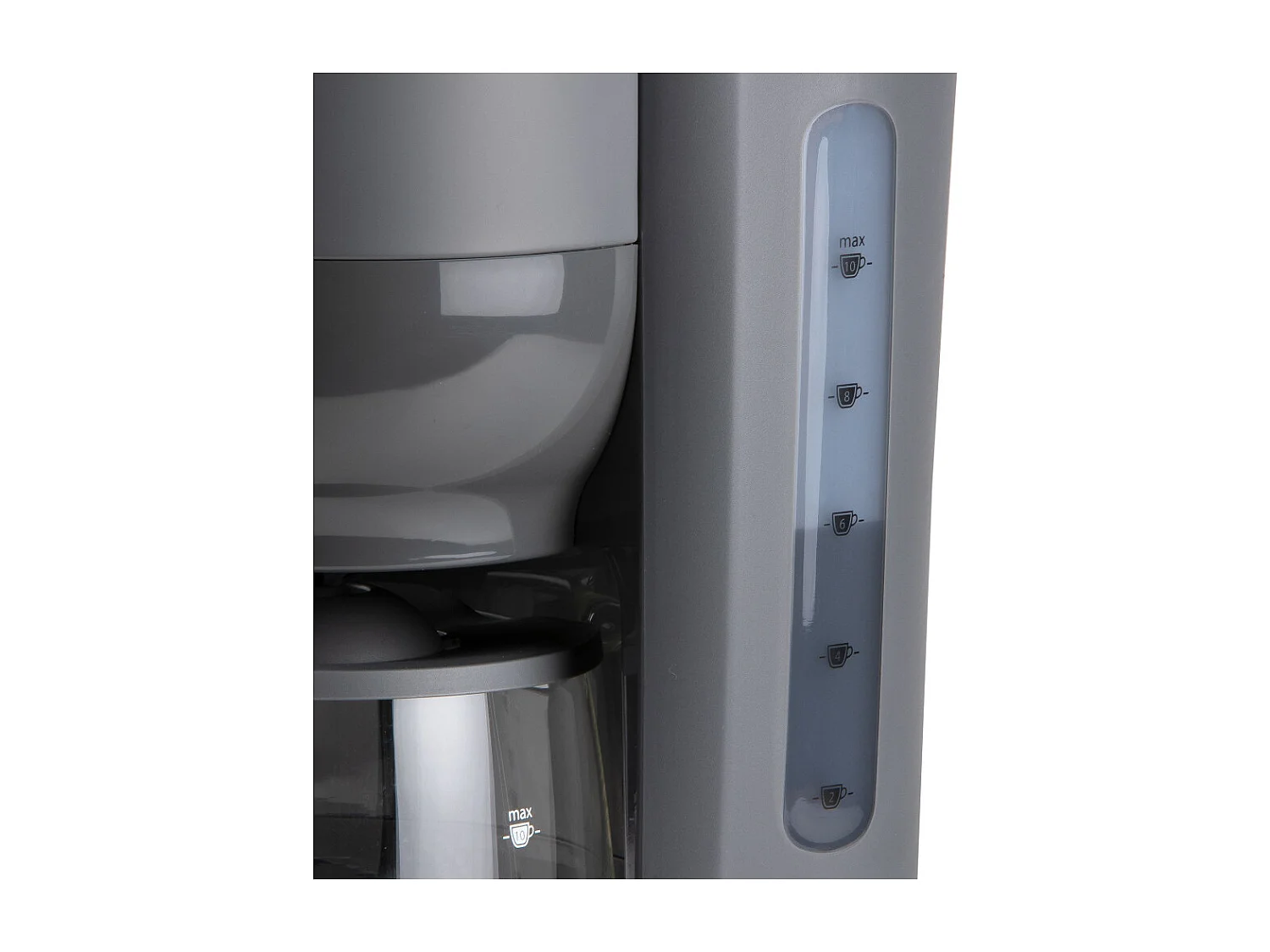 Cafetera de filtro DOMO DO754K 1,25L 10 tazas diseño gris mate y madera, 1000W, jarra de vidrio, apagado automático