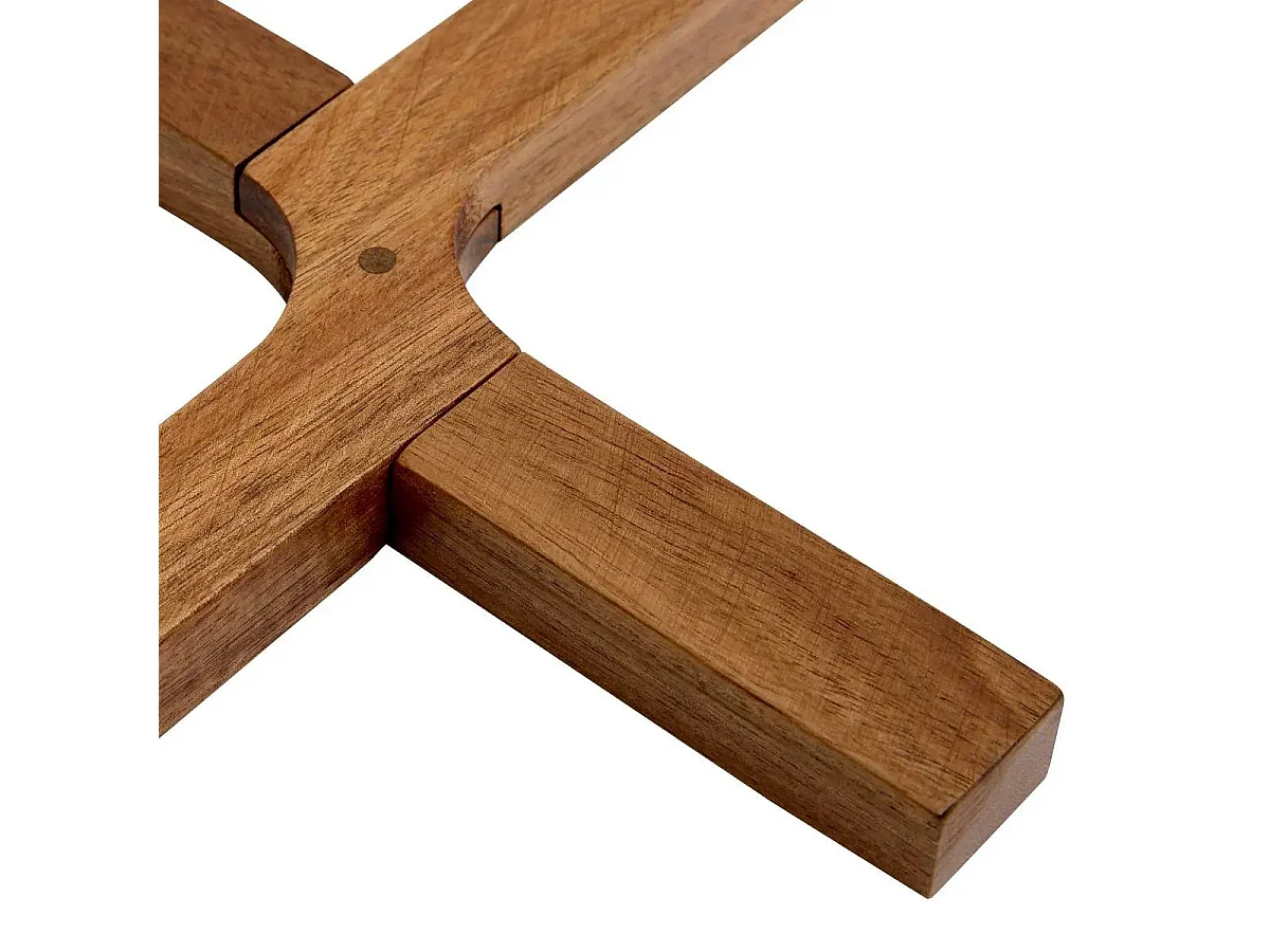 Dessous de Plat en Bois "Croix" 21cm Marron