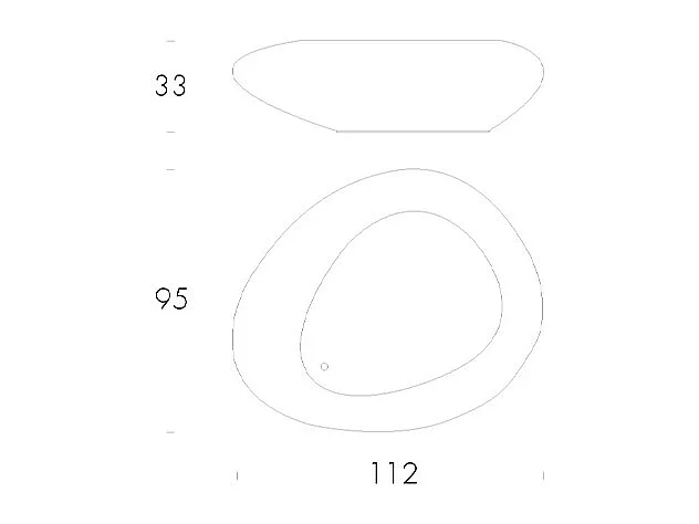 Table basse Kos Structure gris colombe et plateau en verre fumé