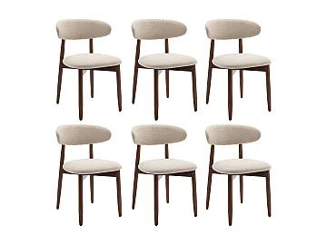 Chaise tissu beige