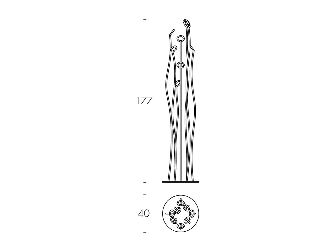 Porte-manteau en alga - Pierre en bronze peint T7416 - Manteau d’algues, bronze en pierre