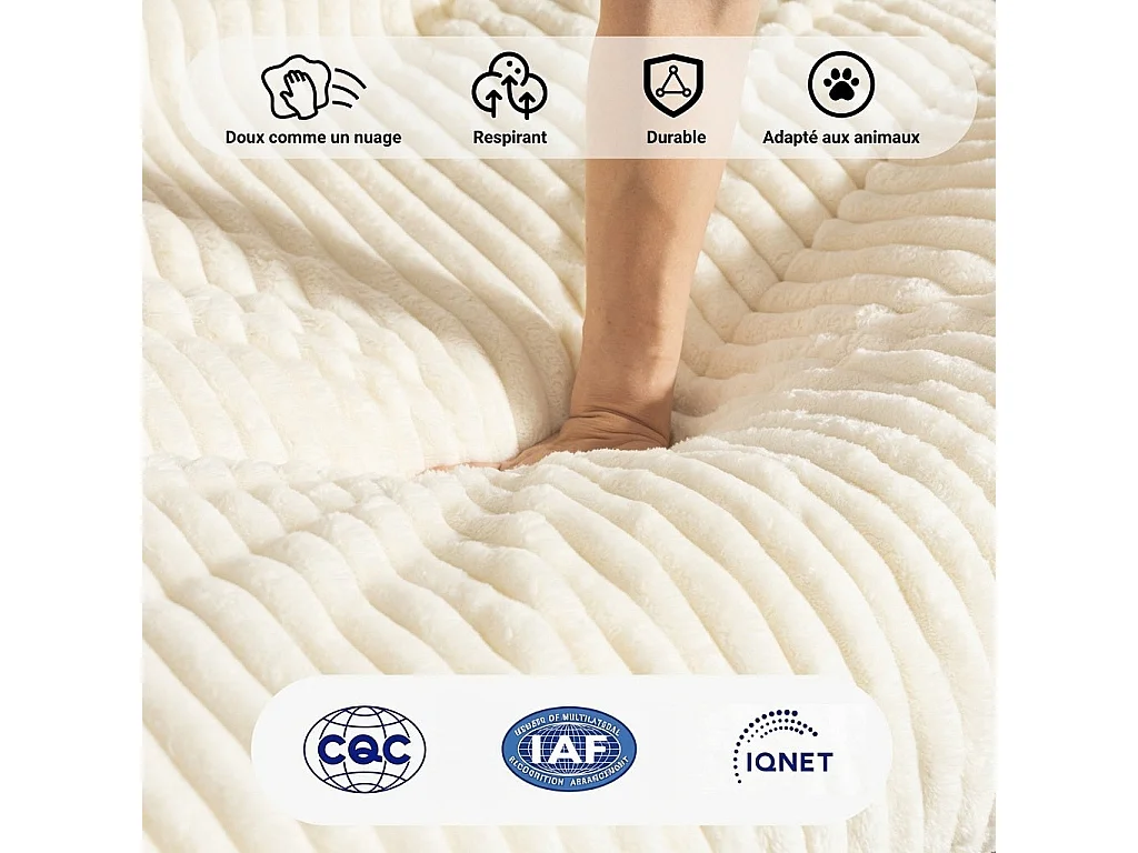 Fauteuil beanbag beige, fauteuil individuel décontracté sans accoudoirs, en tissu côtelé.