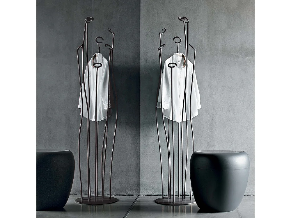 Portemanteau en algue - gris charbon T7416-Cintre à algues gris carbone
