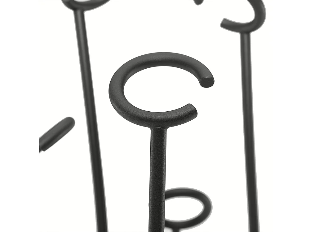 Portemanteau en algue - gris charbon T7416-Cintre à algues gris carbone