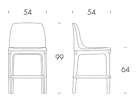 Base de tabouret Mivida en chêne foncé et tissu beige éco-cuir
