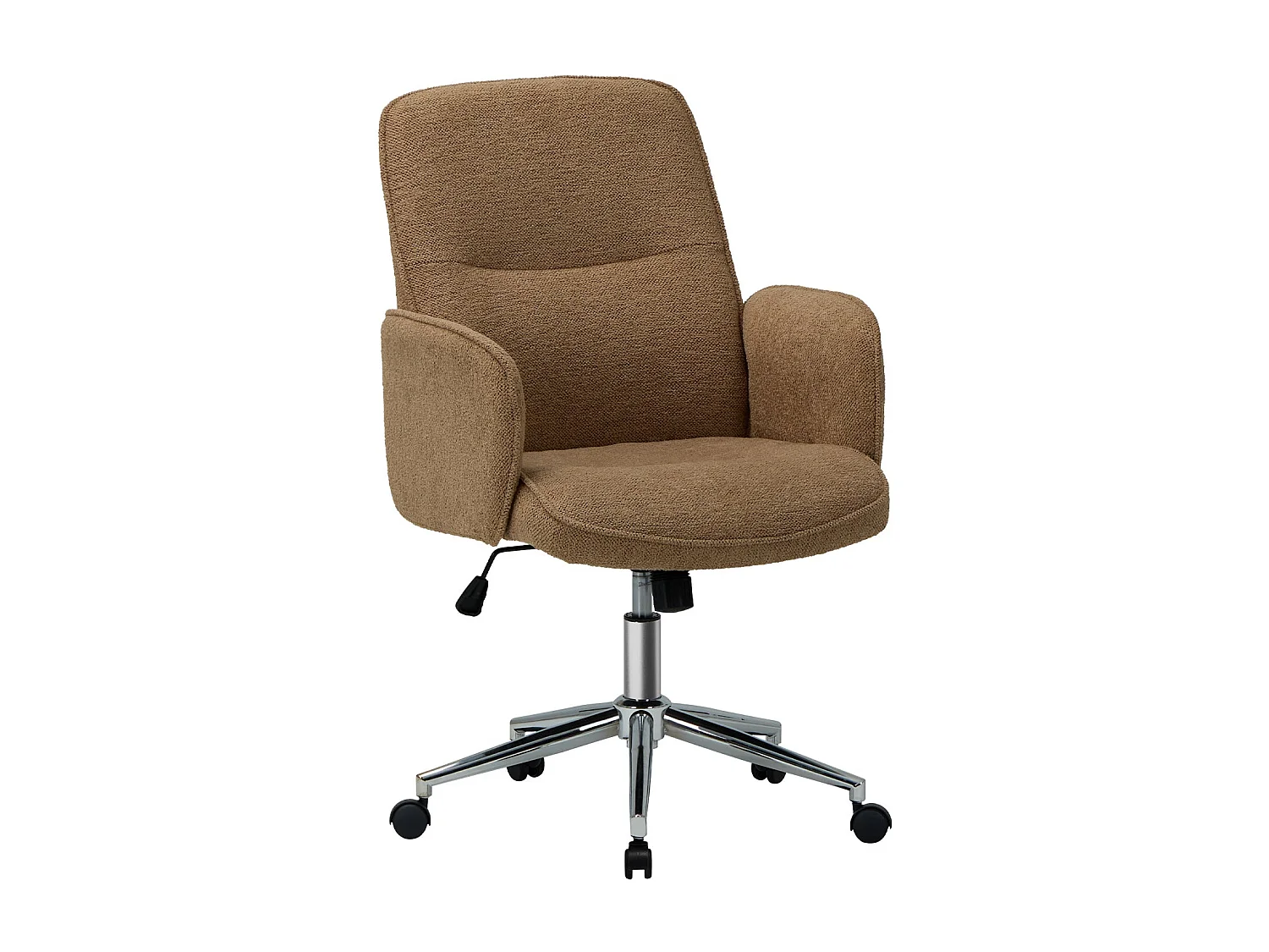 Ergonomische bureaustoel met hoog schelpvormig rugleuning, verstelbare hoogte - Bruin