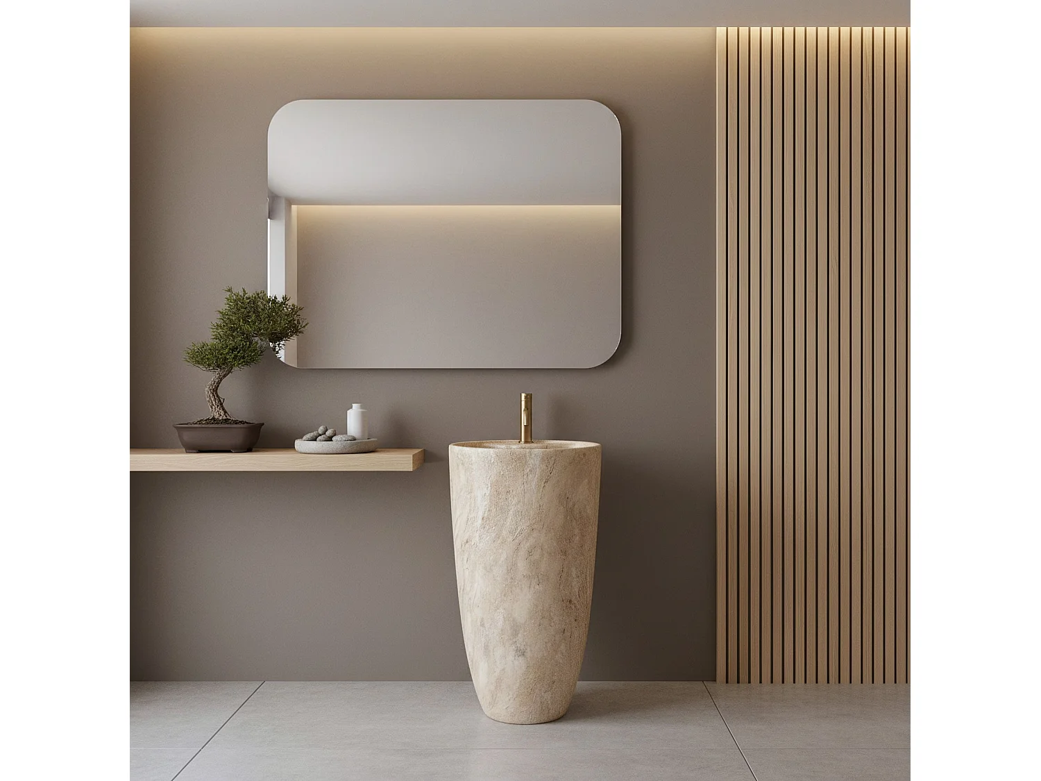 Vasque Autoportante Rea Anya Savana Matt Beige