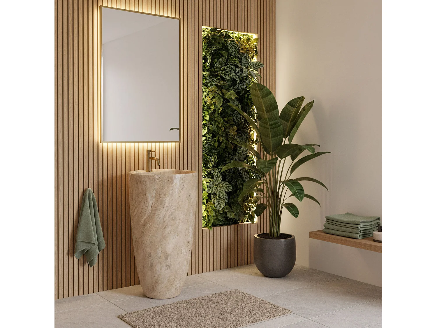 Vasque Autoportante Rea Anya Savana Matt Beige