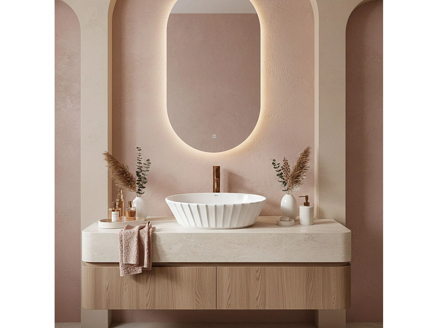 Vasque À Poser Rea Samanta White