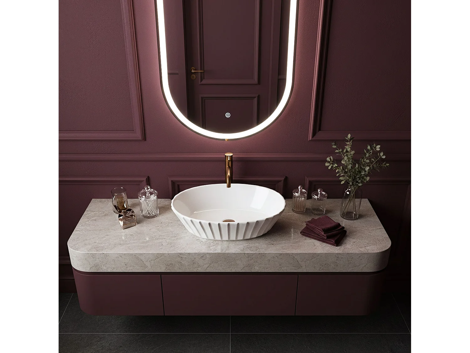 Vasque À Poser Rea Samanta White