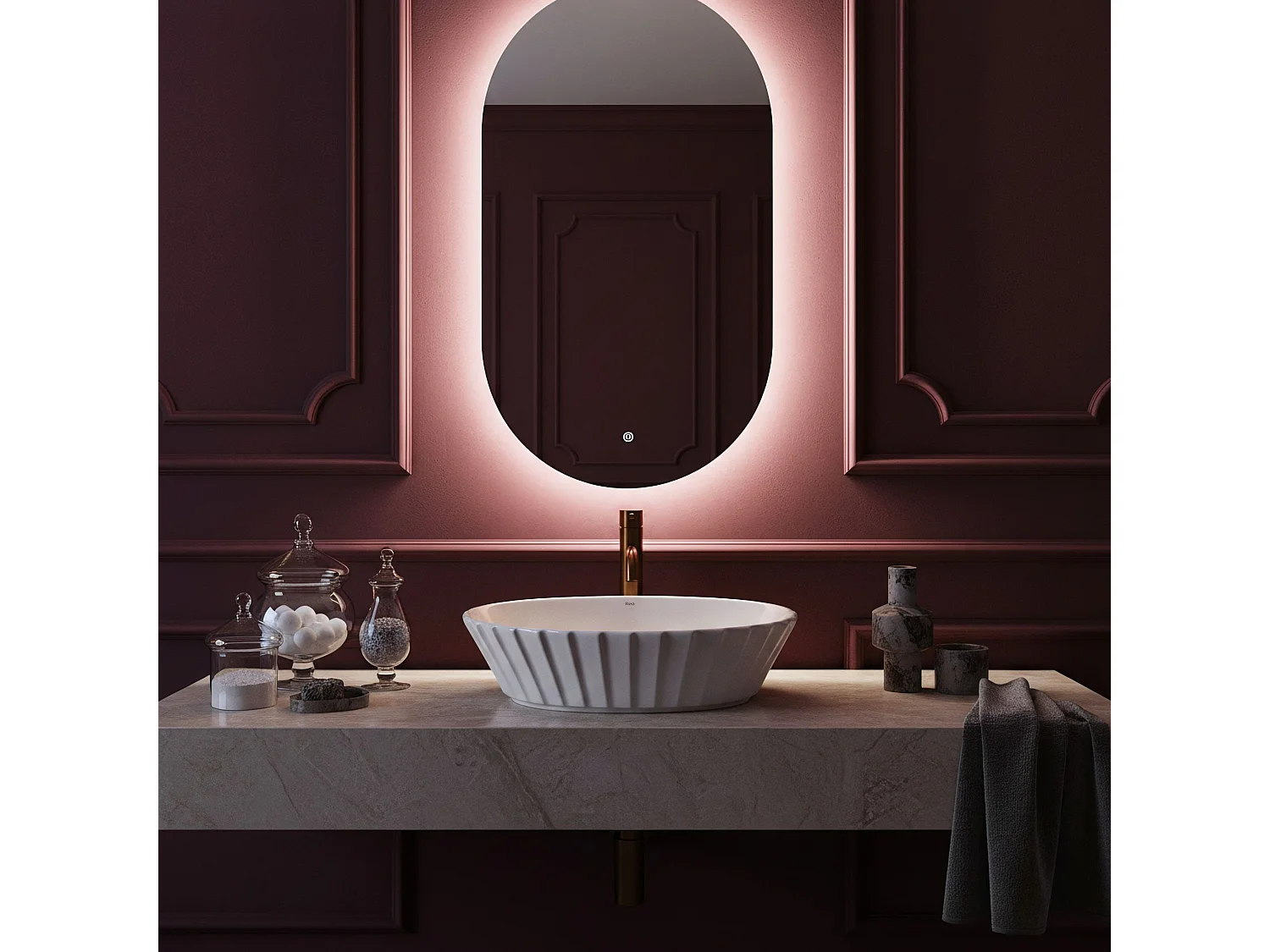 Vasque À Poser Rea Samanta White