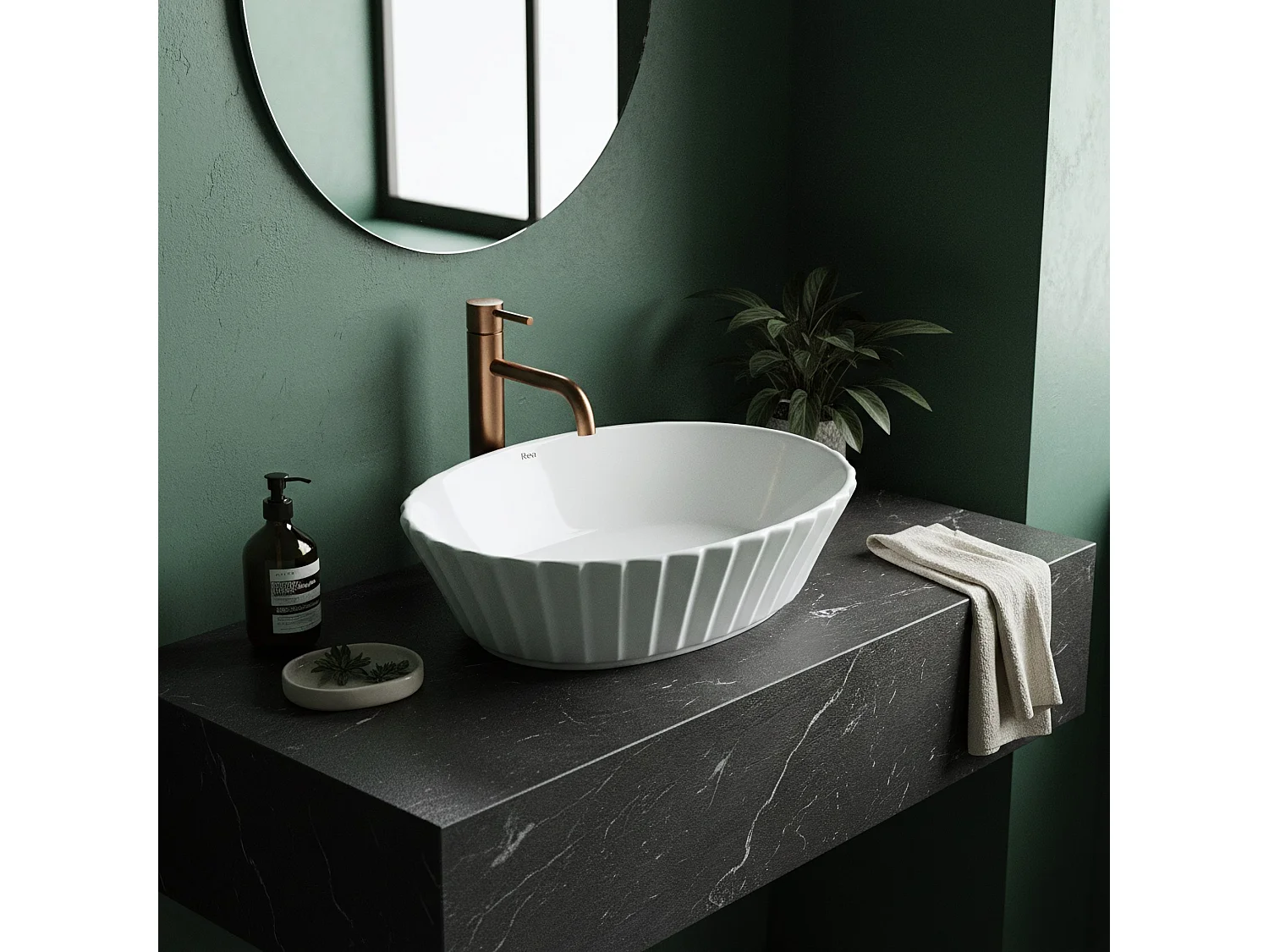 Vasque À Poser Rea Samanta White