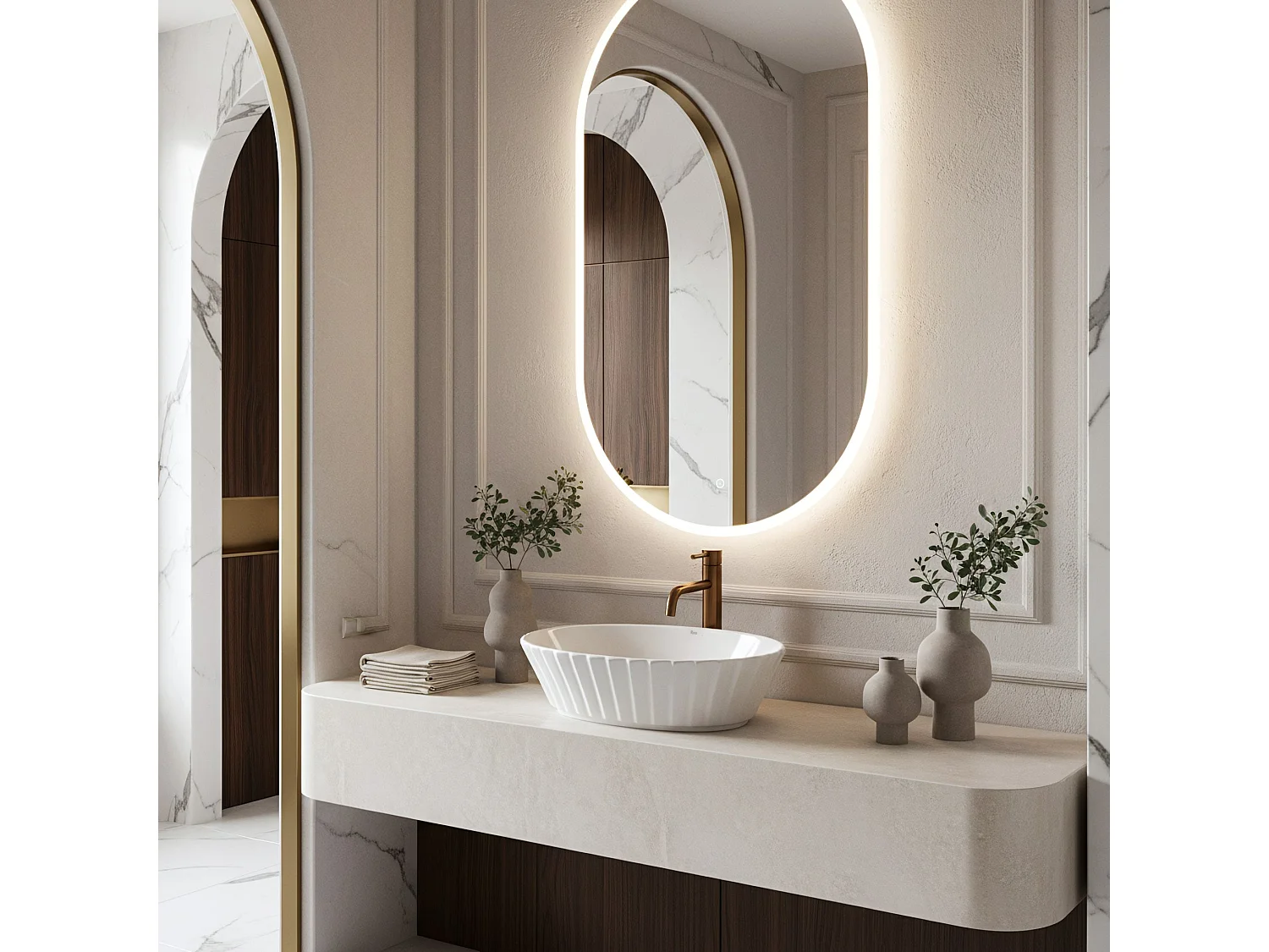 Vasque À Poser Rea Samanta White