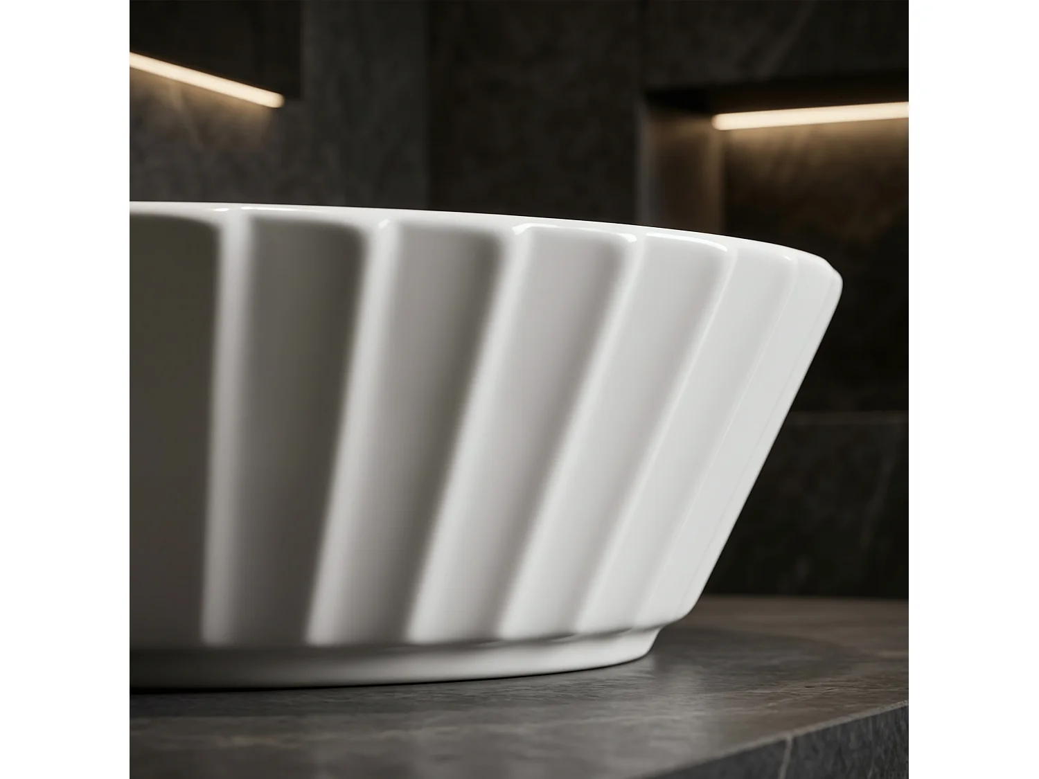 Vasque À Poser Rea Samanta White