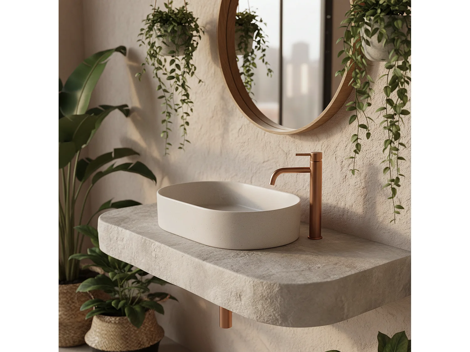 Opzetwastafel Rea NADIA 60 Beige