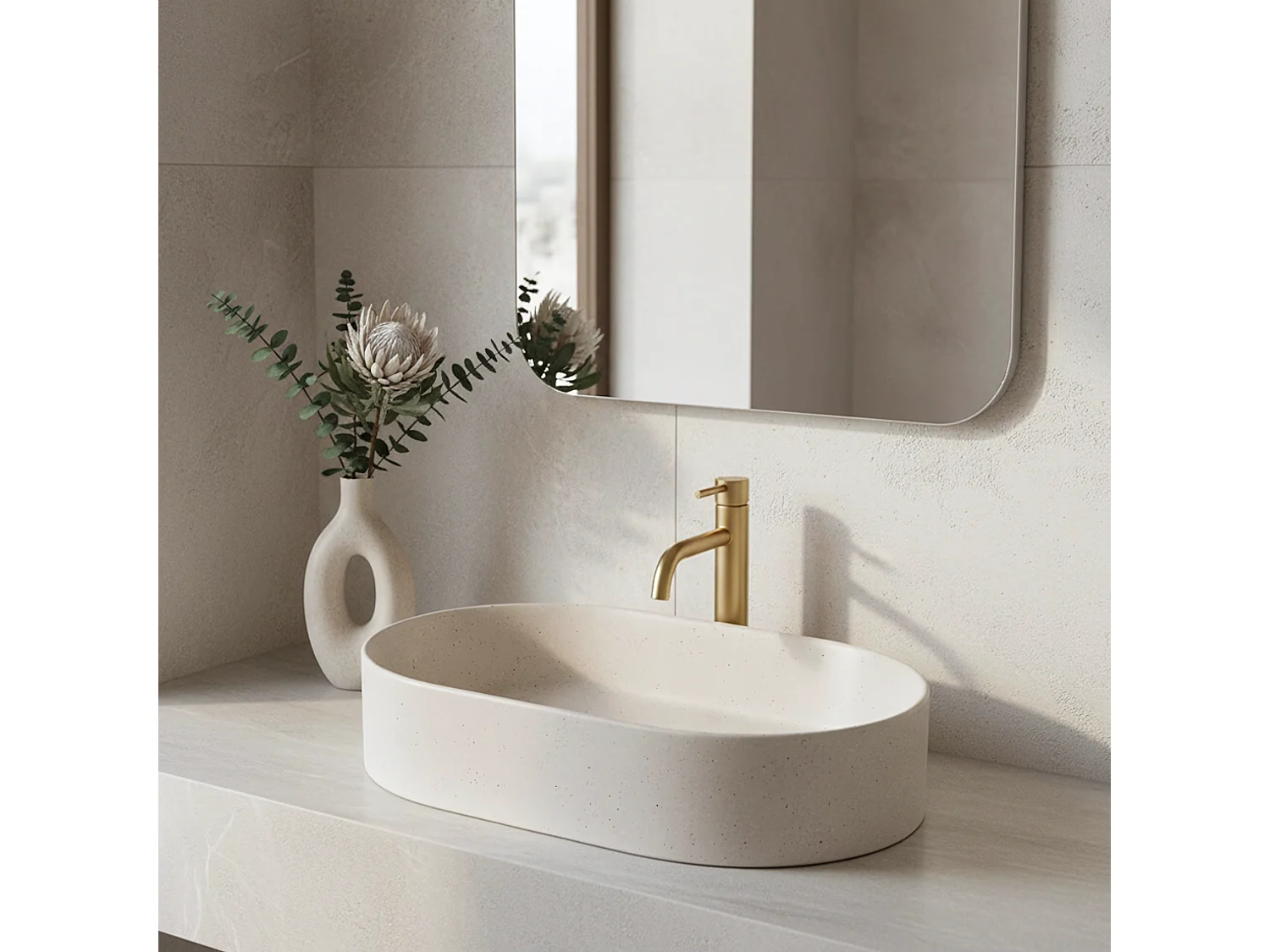 Opzetwastafel Rea NADIA 60 Beige