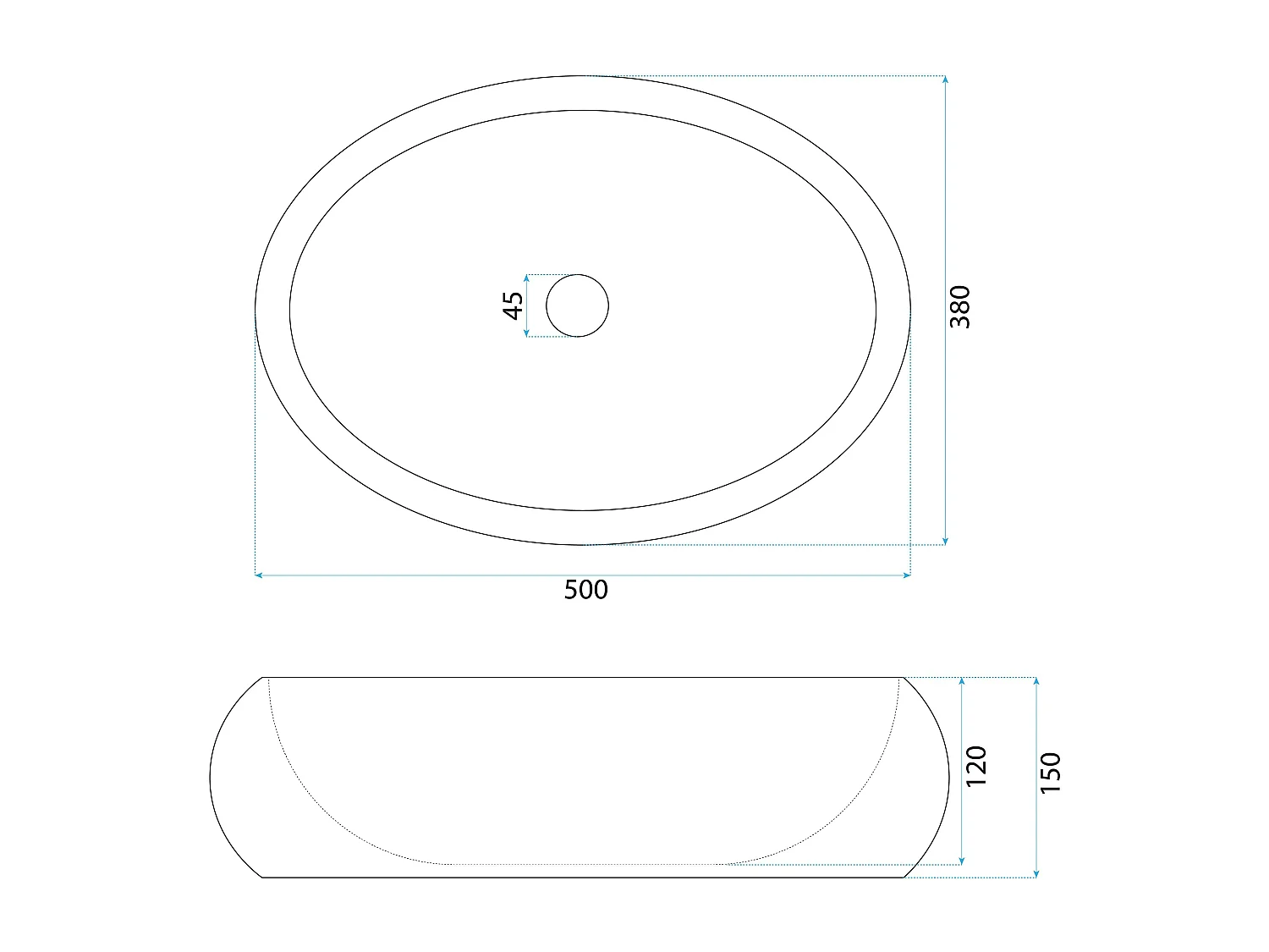 Vasque À Poser Rea Mika Orange