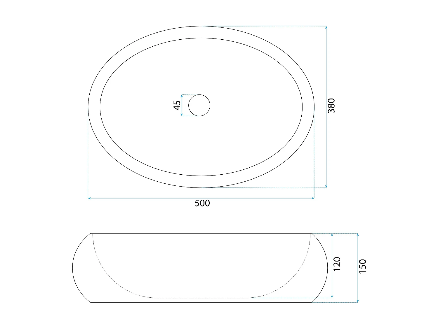 Vasque À Poser Rea Mika Gabro Grey