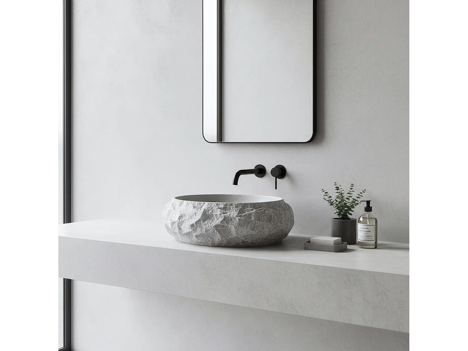 Vasque À Poser Rea Mika Gabro Grey