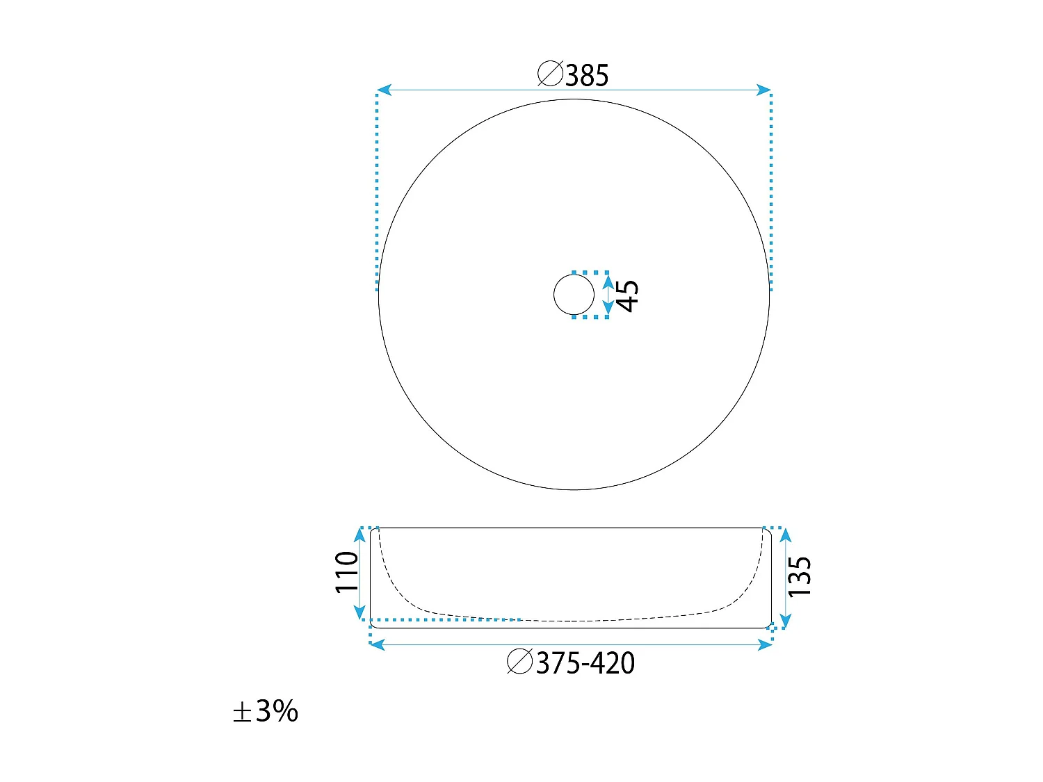 Vasque À Poser Rea Anastazja White