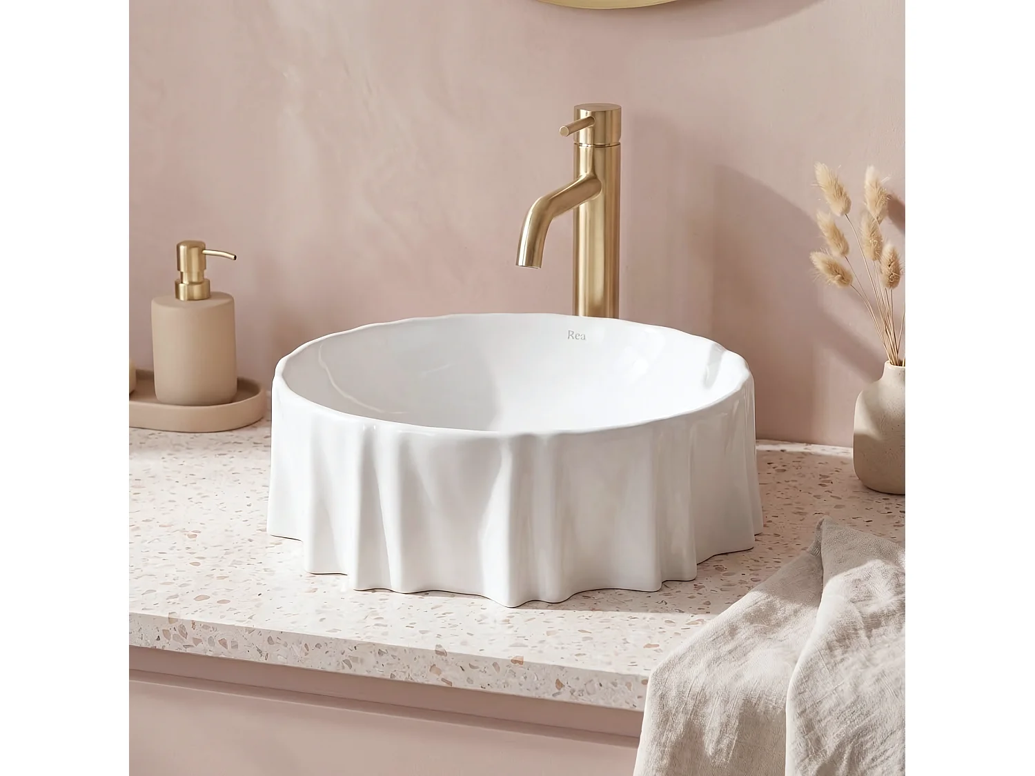 Vasque À Poser Rea Anastazja White