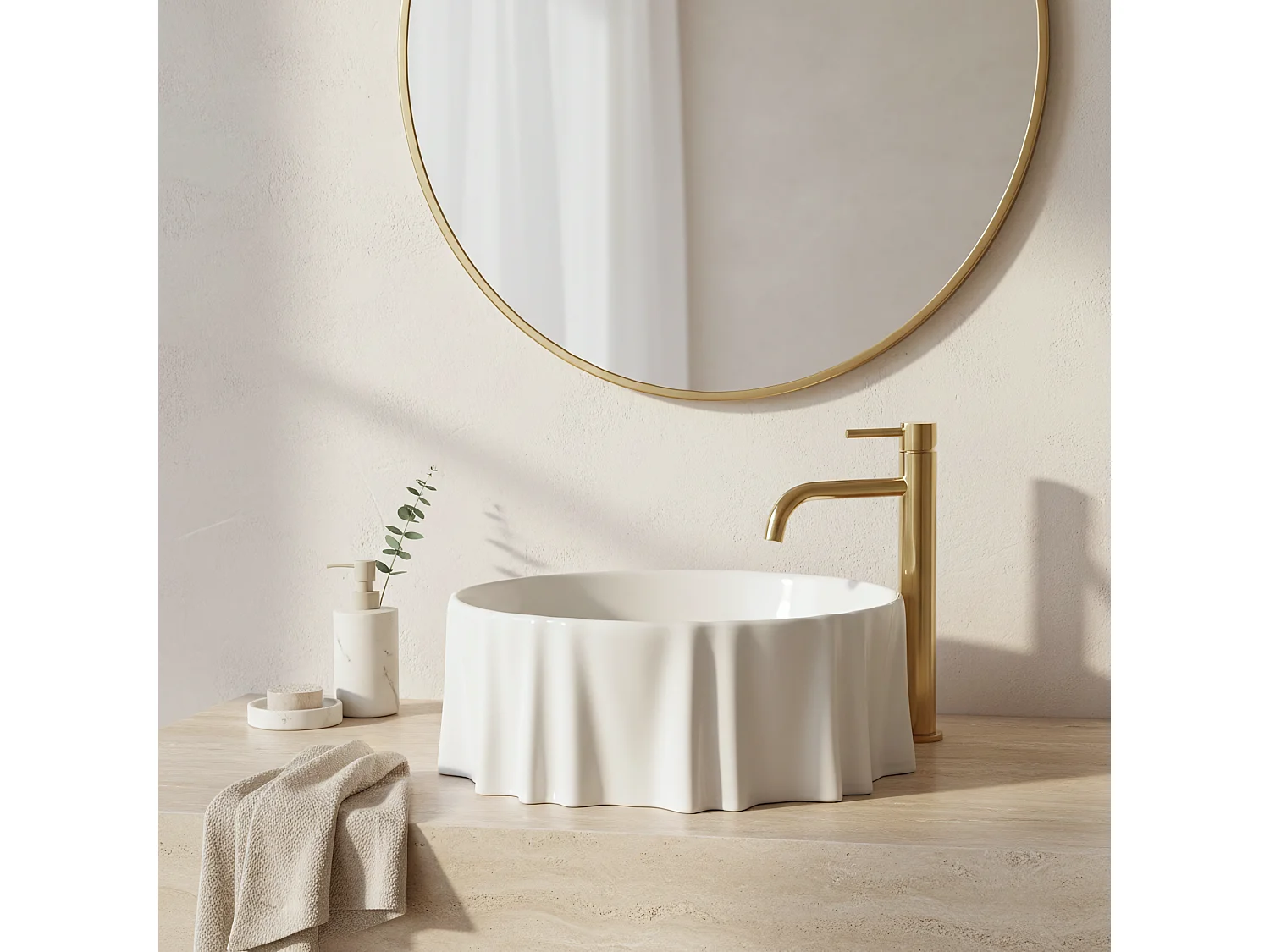 Vasque À Poser Rea Anastazja White
