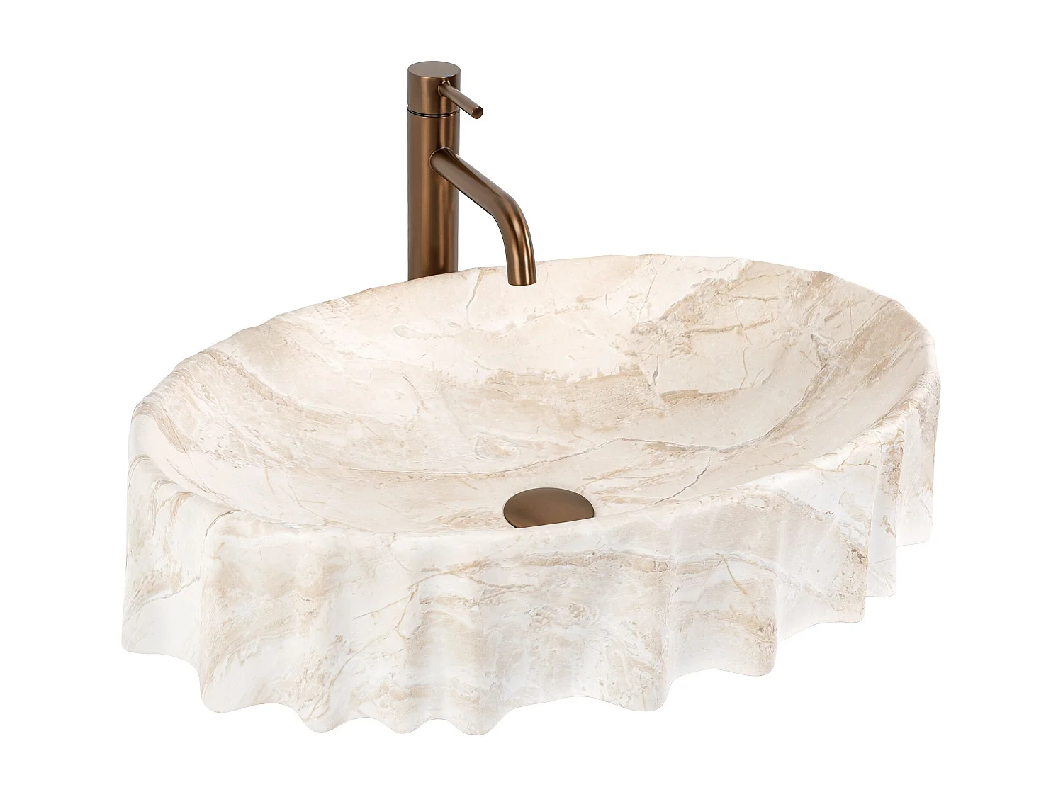 Vasque À Poser Rea Aurelia Reno Beige