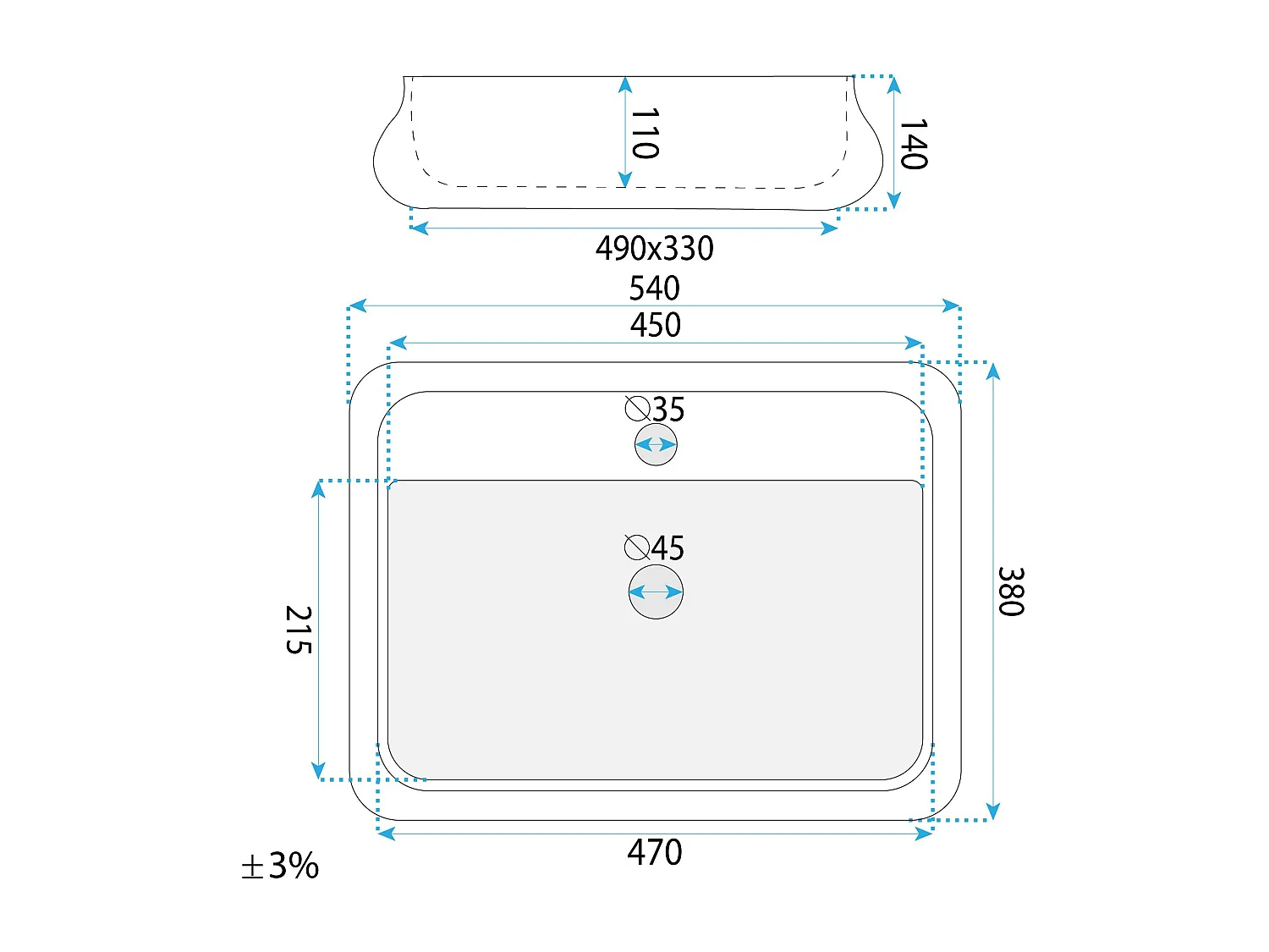 Vasque À Poser Rea Castel Copper, Antique Bronze