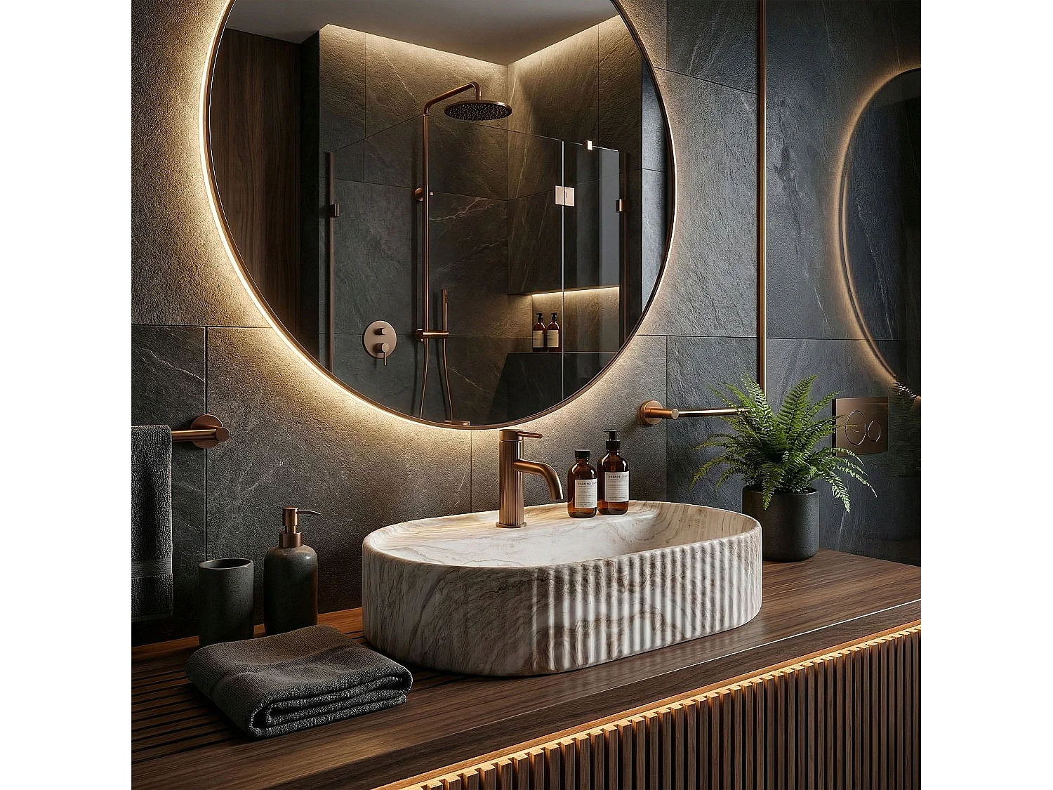 Opzetwastafel Rea Marcela 60 Kallisto Beige