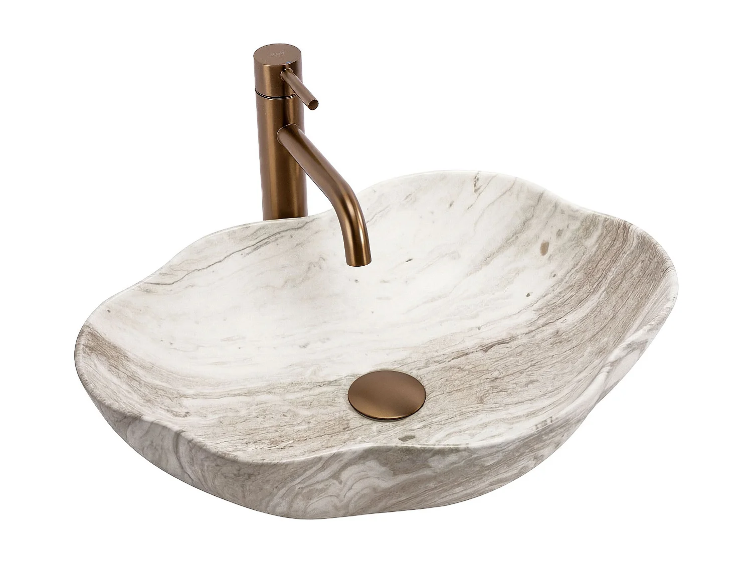 Opzetwastafel Rea Pearn Saturn Beige