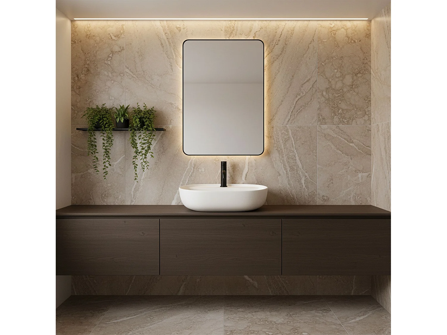 Opzetwastafel Rea Aura 51 White