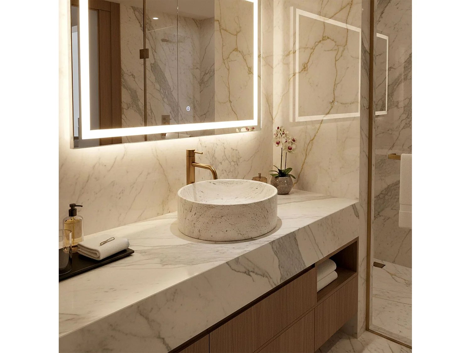 Vasque À Poser Rea Destiny White