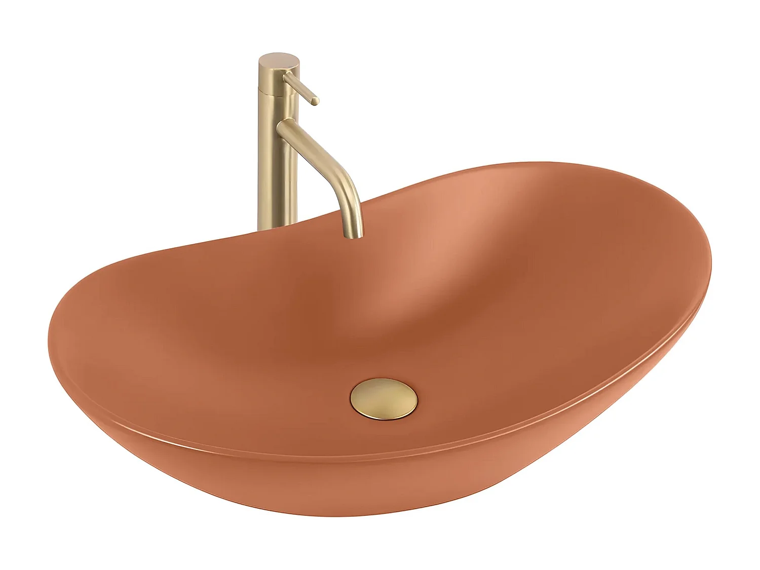 Vasque À Poser Rea Royal Cinnamon Matt Orange