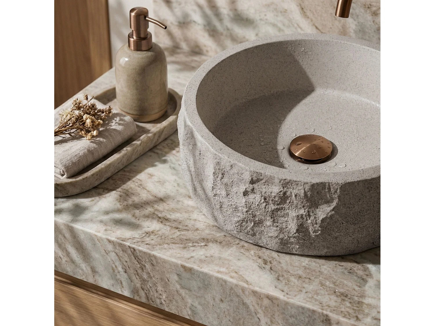 Vasque À Poser Rea Alice Moon Beige