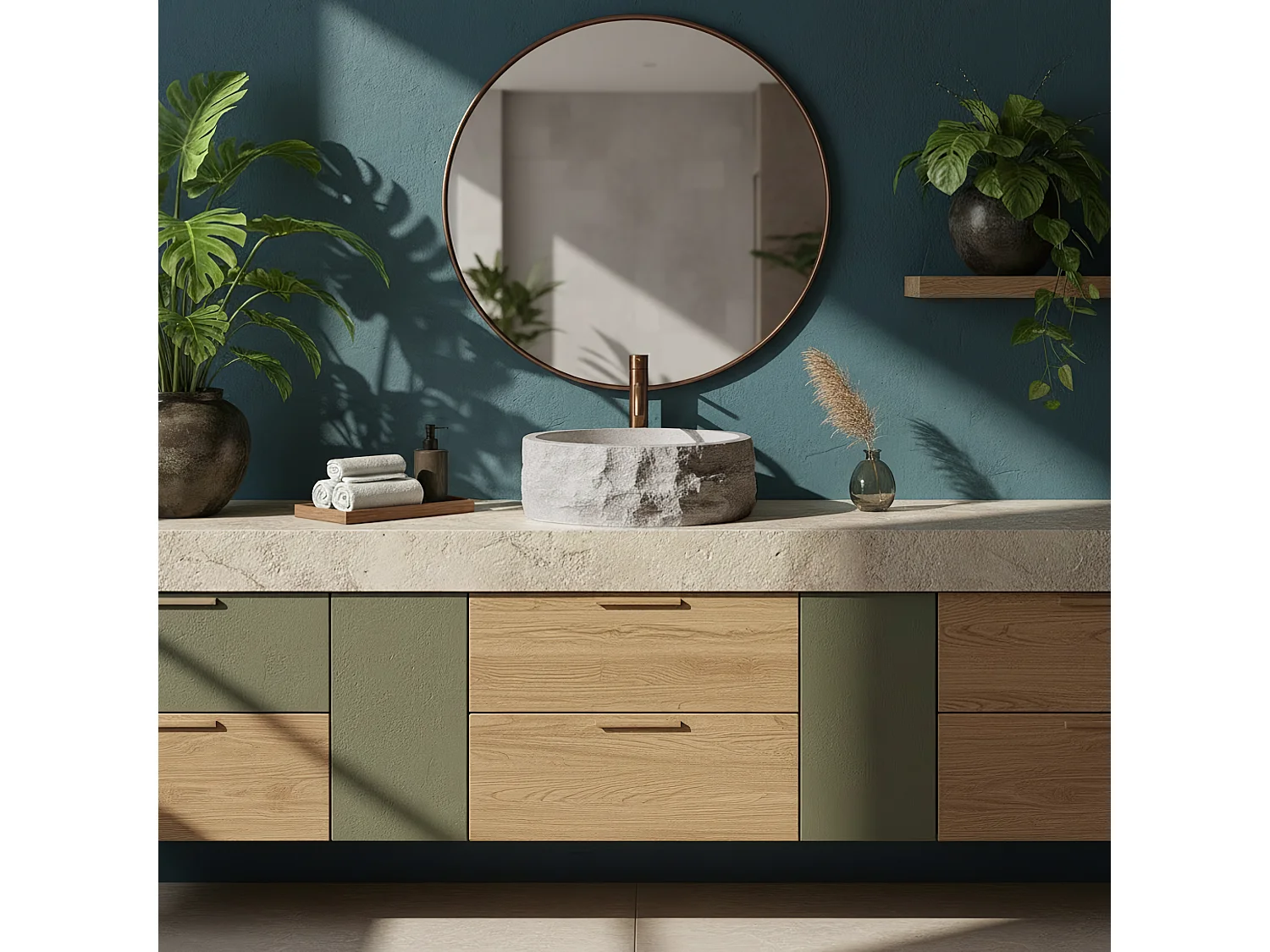 Vasque À Poser Rea Alice Moon Beige