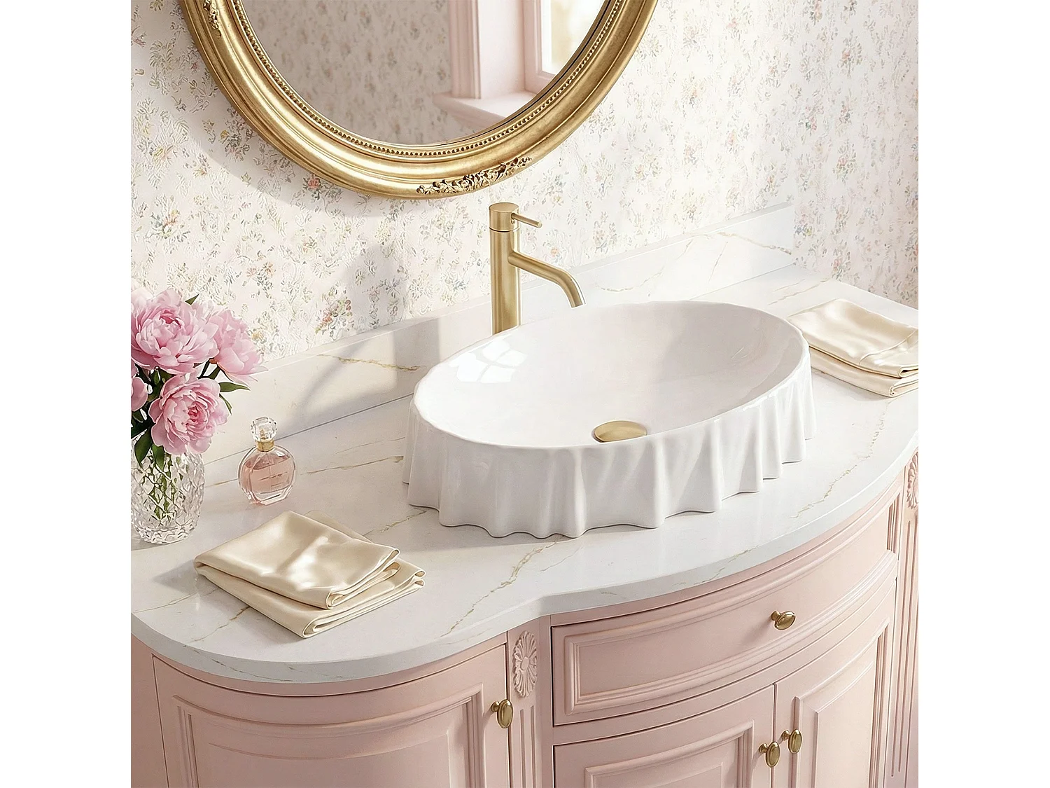 Vasque À Poser Rea Aurelia White