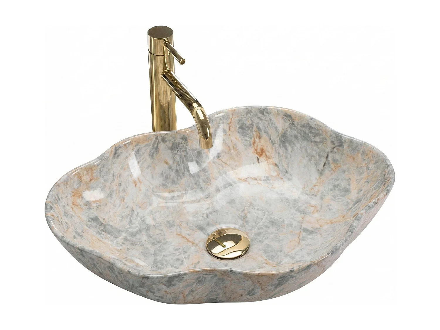 Vasque À Poser Rea Pearl Ruststone Beige