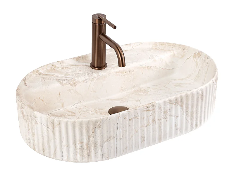 Vasque À Poser Rea Marcela 60 Saturn Beige